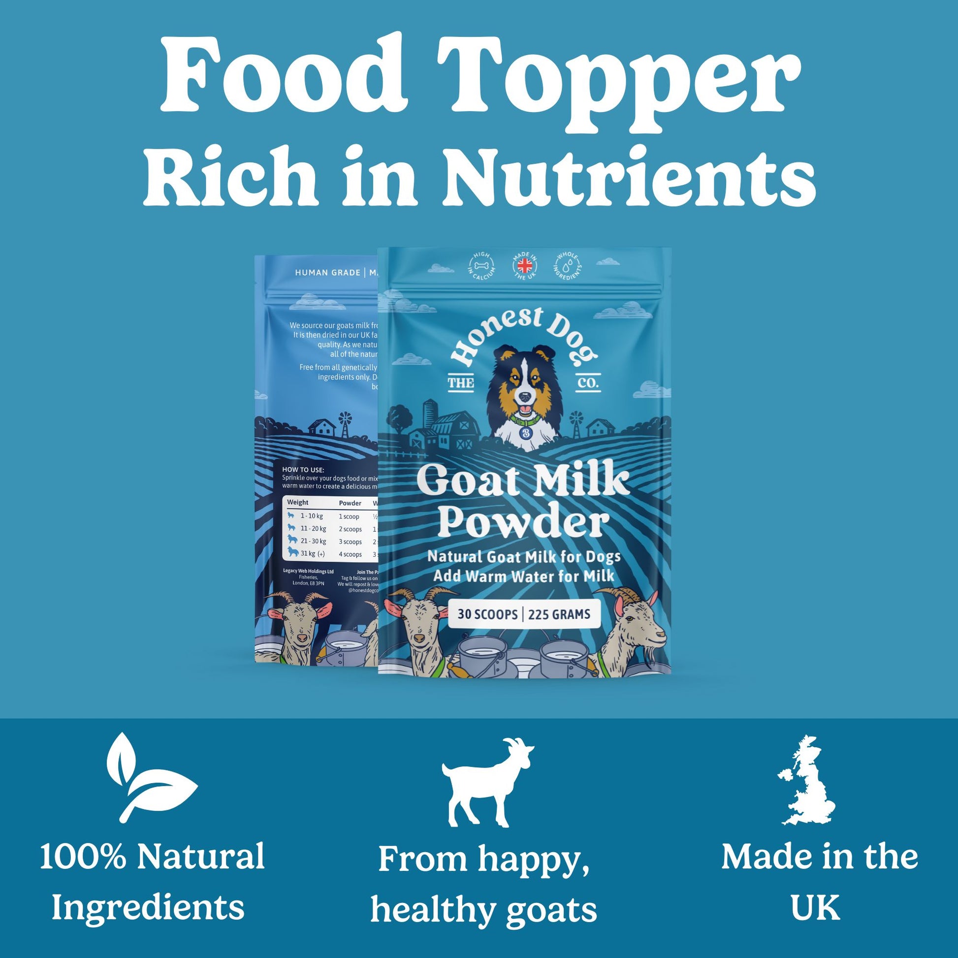 Goat Milk Powder for Dogs – Honest Dog Company - Main Image