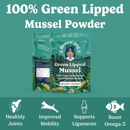 Honest Dog Co - Green Lipped Mussel Powder For Dogs