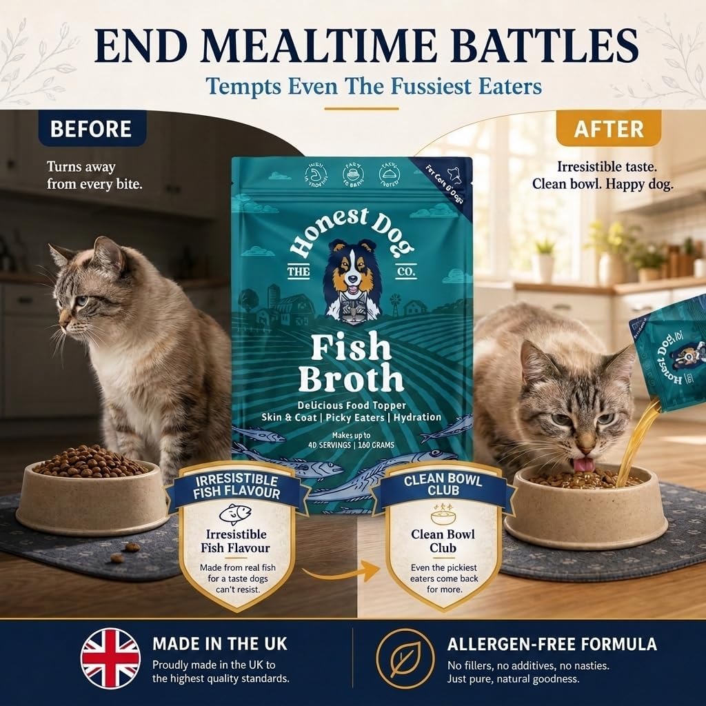 End mealtime battles — Fish Broth tempts even the fussiest eaters, before and after