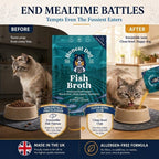 End mealtime battles — Fish Broth tempts even the fussiest eaters, before and after