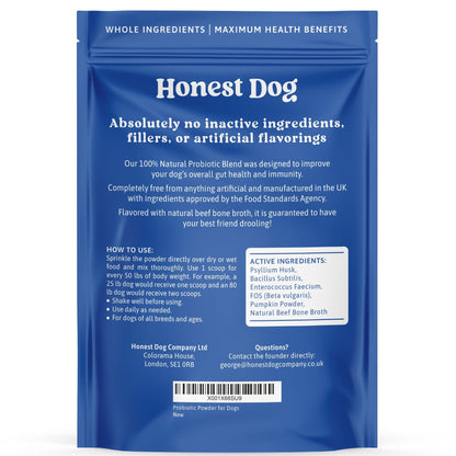 Honest Dog Co - Probiotic Powder For Dogs