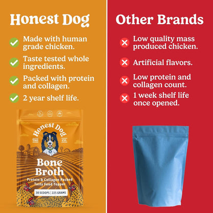 Honest Dog Co - Chicken Bone Broth For Dogs